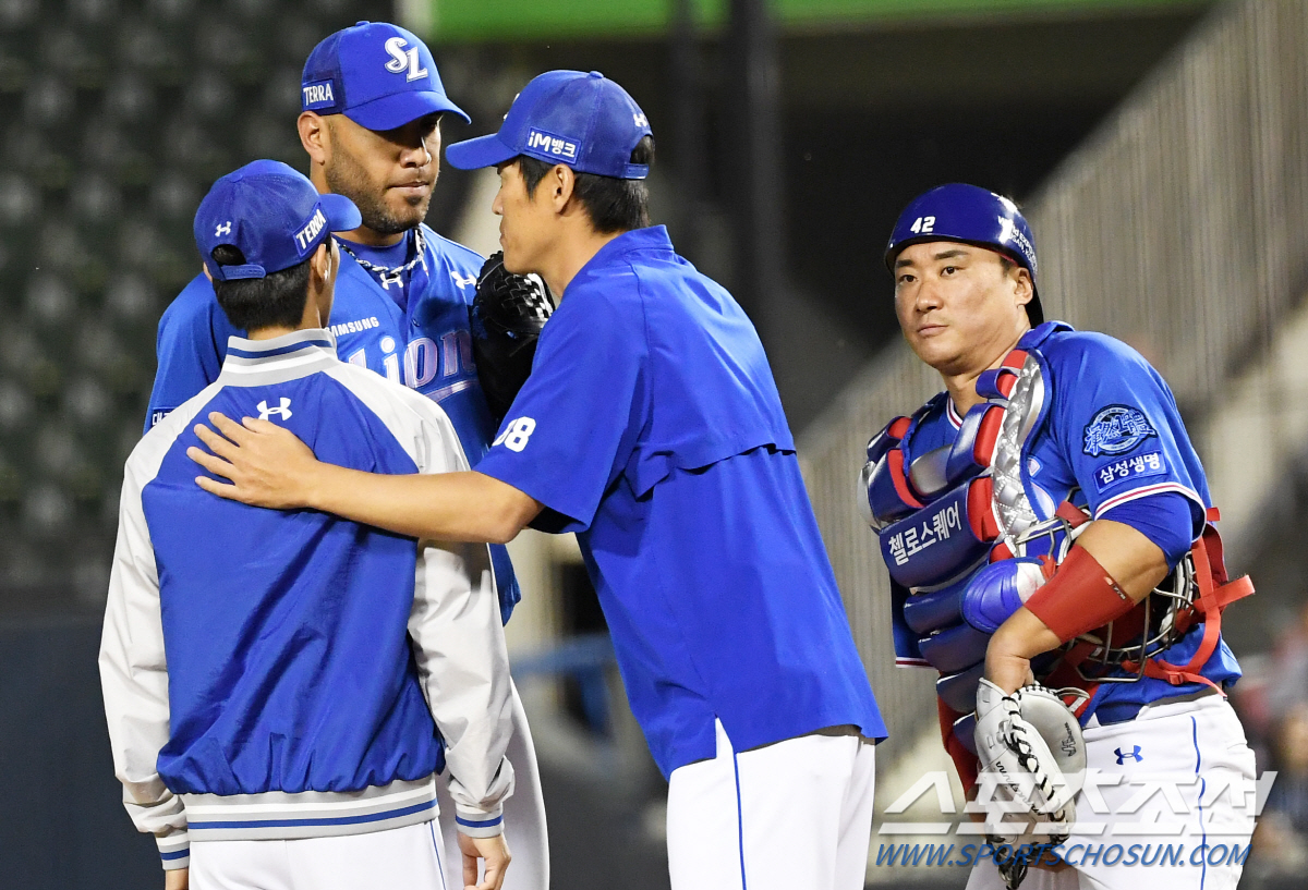 '7번타자 오재일이 터졌다' 0대0→6대0, 삼성의 잠실 첫승 원찬스면 …