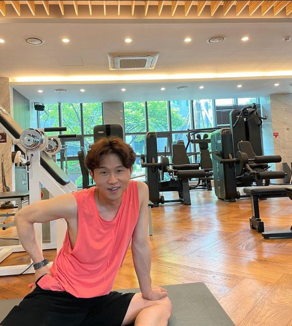 박성광, 41kg '이솔이♥' 보다 앙상한 팔뚝.."2시간 부부 운동"
