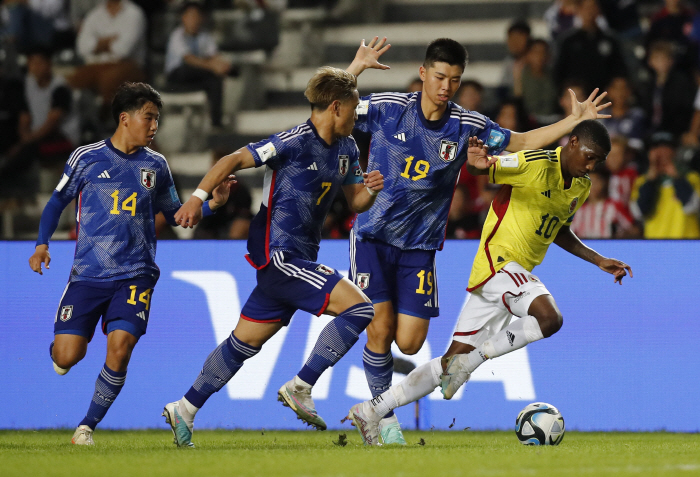 '콜롬비아전 PK실축→역전패' 日, U-20WC 16강 난망 "멘도사까지…