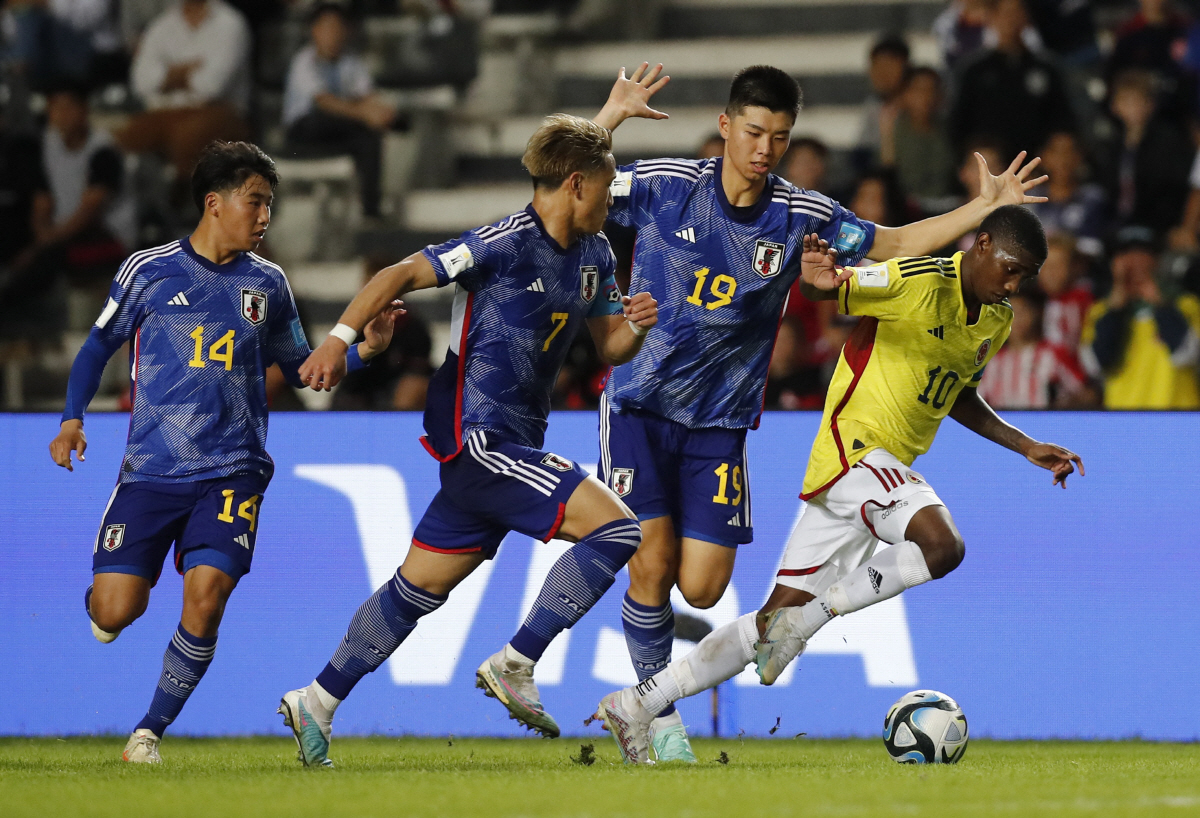 '콜롬비아전 PK실축→역전패' 日, U-20WC 16강 난망 "멘도사까지…