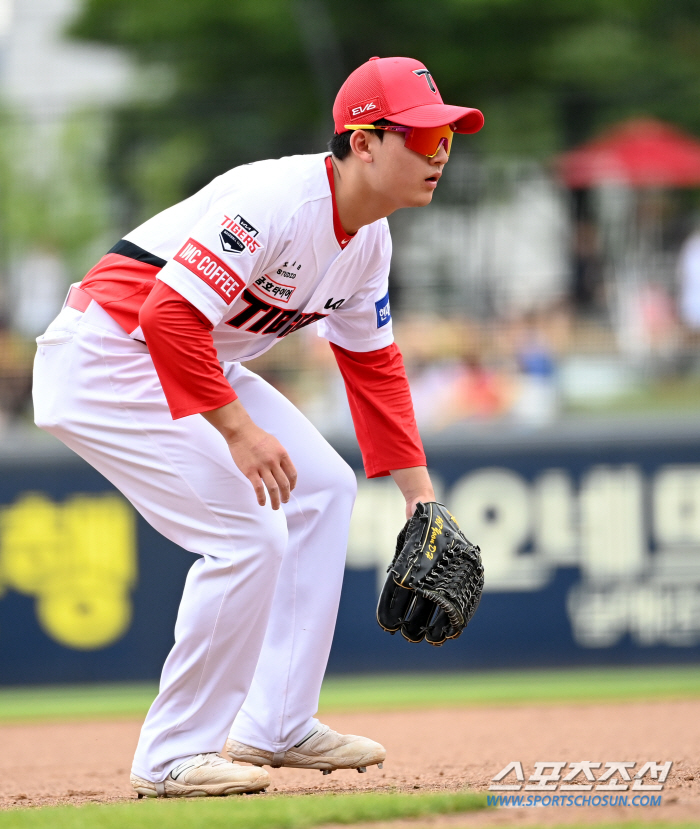 '김도영 라이벌'의 감격의 1군 데뷔 그러나... 3구 삼진에 파울플라이…