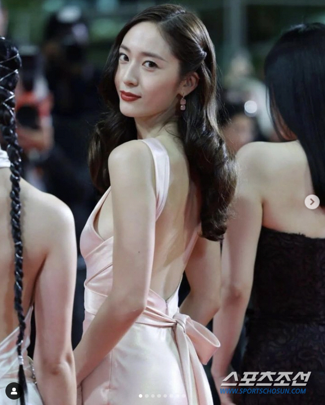 '칸 레드카펫' 정수정, 핑크 드레스는 10년 전 컬렉션 디자인? 언니 …