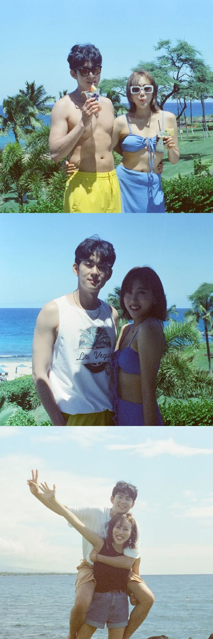 임라라♥손민수, 하와이 달콤 허니문..반전 비키니 몸매