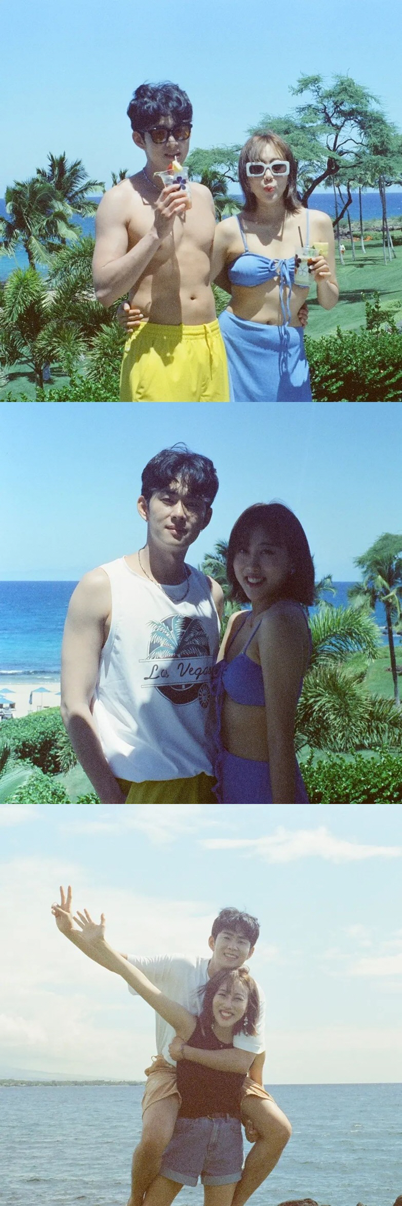 임라라♥손민수, 하와이 달콤 허니문..반전 비키니 몸매