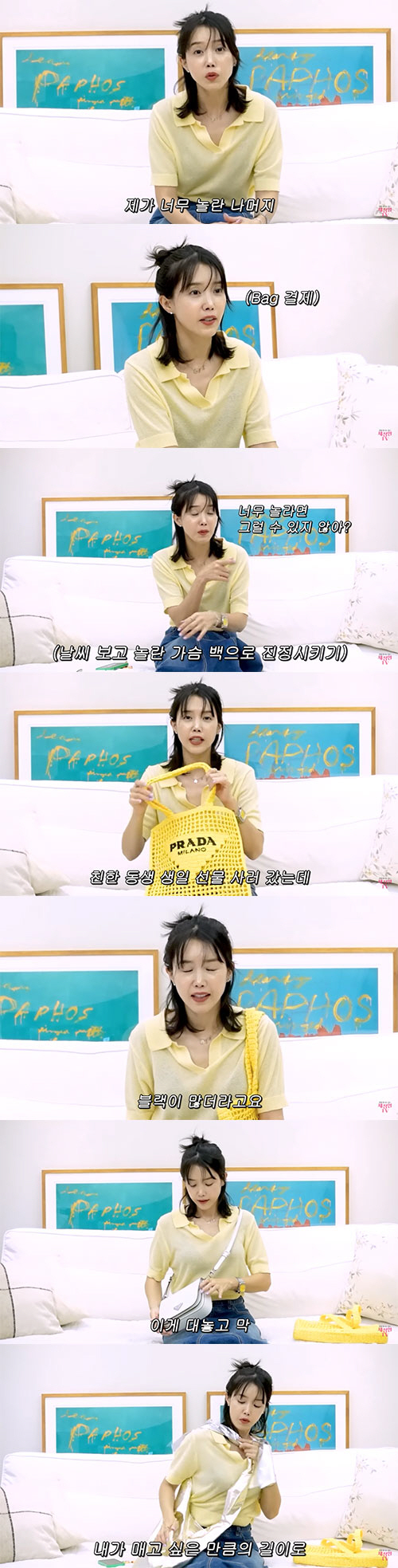 채정안, 900만원 명품백 플렉스 이유가 "갑자기 온 여름에 놀라"