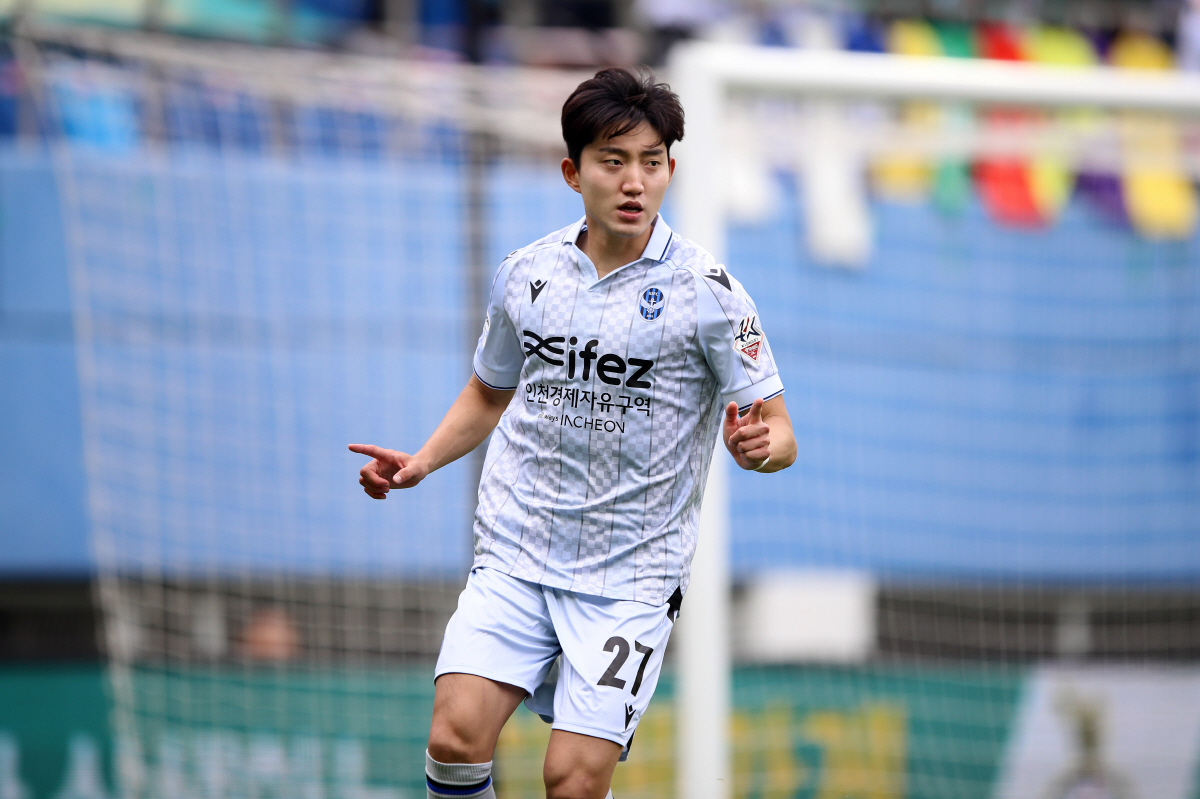 '대전전 멀티골' 인천 김보섭, K리그1 16라운드 MVP 선정