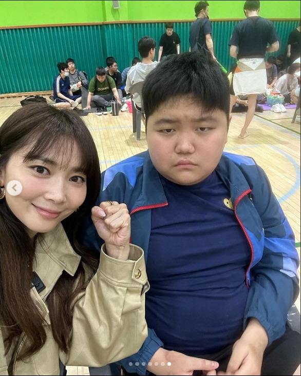 오윤아, 훌쩍 큰 子민이 '수영대회 1등'에 감격...송윤아도 '♥좋아요…