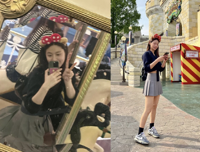 설현, 크롭티입고 놀이공원 활보…누가 29살로 볼까?