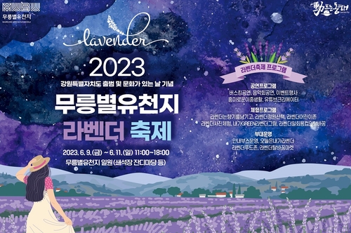 "온통 보랏빛 향기 가득…동해 무릉별유천지로 오세요"