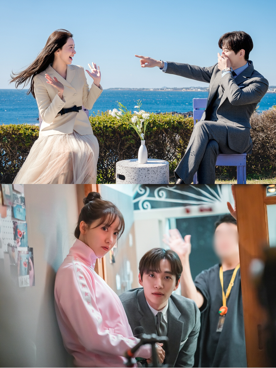 이준호♥임윤아, 이 케미 뭐야? 휴식까지 달콤('킹더랜드')