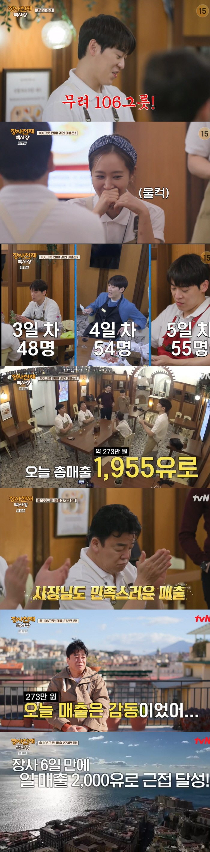 "회전율 죽였다" 백종원도 감동한 일매출 2천유로→"이장우X유리 바람났다…