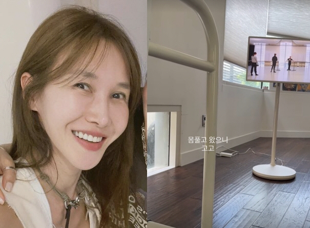 '엄태웅♥' 윤혜진, 헬스장서 운동하고도 '또 발레 연습' "몸 풀고 왔…
