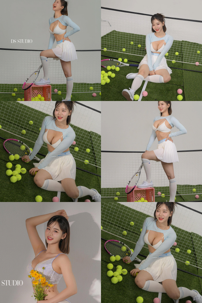 "테니스복 맞아?"…맹승지, 노출多 스포츠룩, 볼륨 몸매 자랑