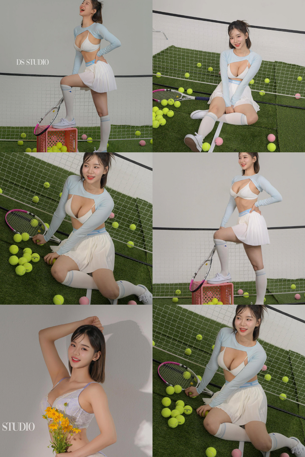 "테니스복 맞아?"…맹승지, 노출多 스포츠룩, 볼륨 몸매 자랑