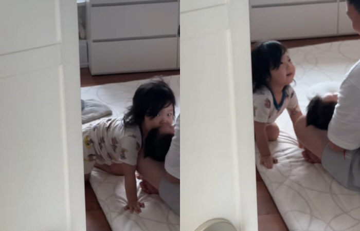 최희, 애 둘 보느라 짠한 ♥사업가 남편 "현실 애 둘 아부지 모습"