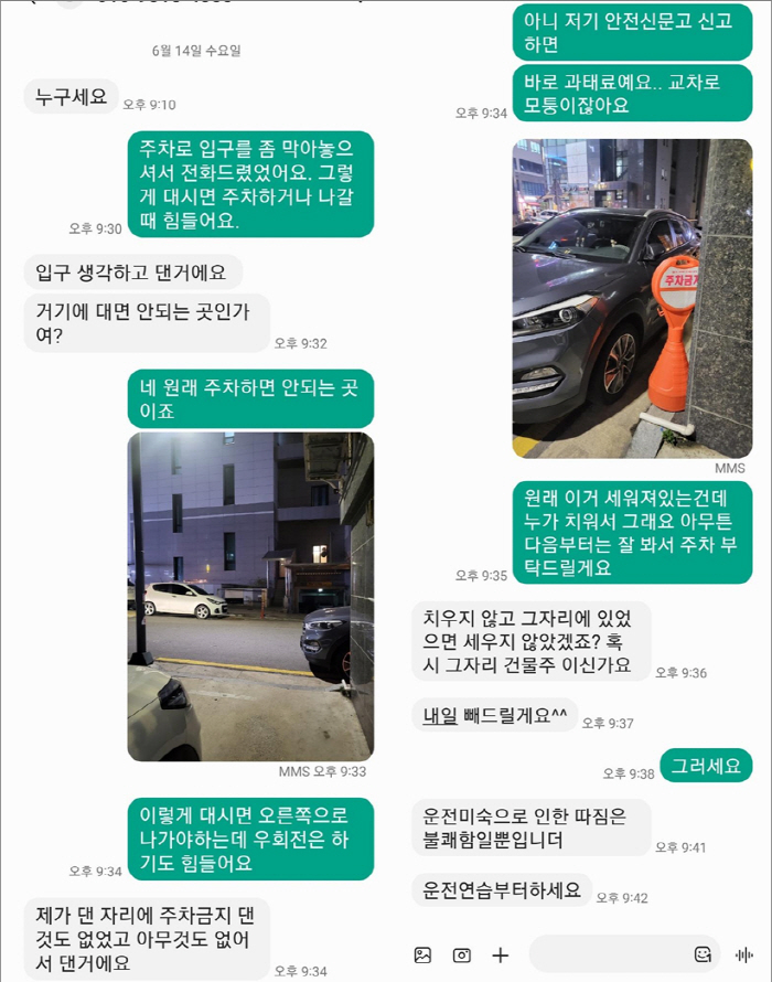 "운전 미숙, 연습부터 해라"…민폐 주차女 의 황당한 반응