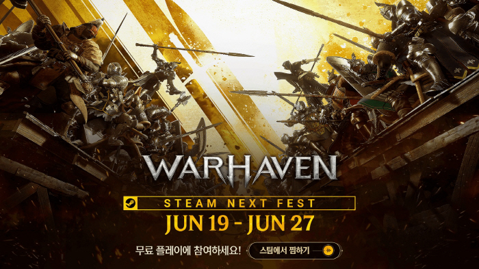넥슨, 대규모 PvP 게임 '워헤이븐'을 스팀에서 체험판 무료 공개