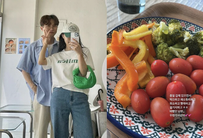 이솔이 "♥박성광 우렁각시 같아...청소하고 설거지로 바빴던 남편"