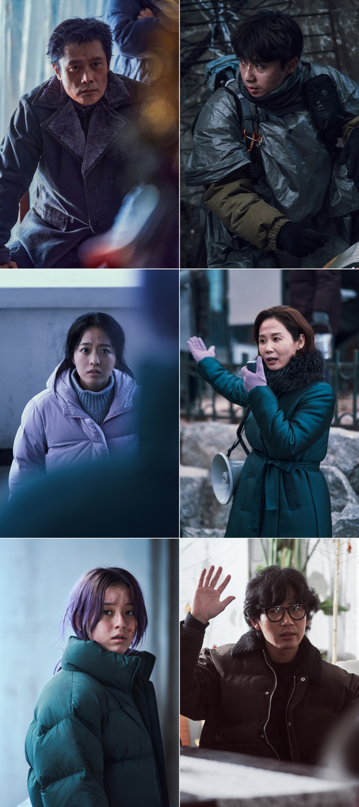 '콘크리트 유토피아' 잿더미 뒤집어 쓴 이병헌→절망 빠진 박보영, 생존으…