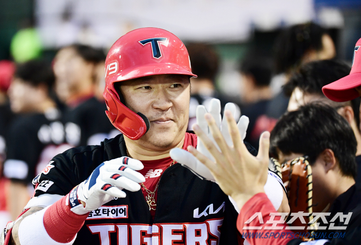이승엽 넘어 전설이 된 최형우, 통산 1500타점 1위 우뚝…마흔살 베테…