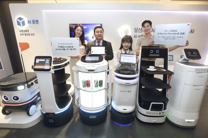 KT, AI로봇·AI케어·AI교육으로 사업확대…”2025년 1조 돌파”