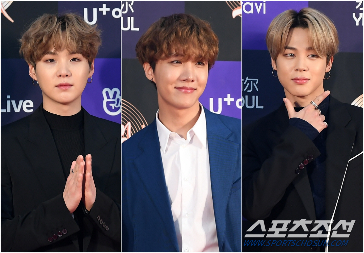 [공식] "군백기가 뭔가요?"…방탄소년단 슈가X제이홉X지민, 외신 선정 …