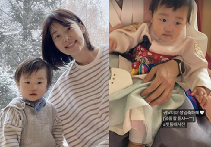 한지혜 딸, '검사 아빠' 품에 쏙 안겨…얼굴은 전부 '아빠 닮았네'