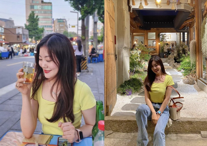 '제니 닮은꼴' 14기 옥순, 4kg 빼고 확 달라져…길거리서 '모델 포…