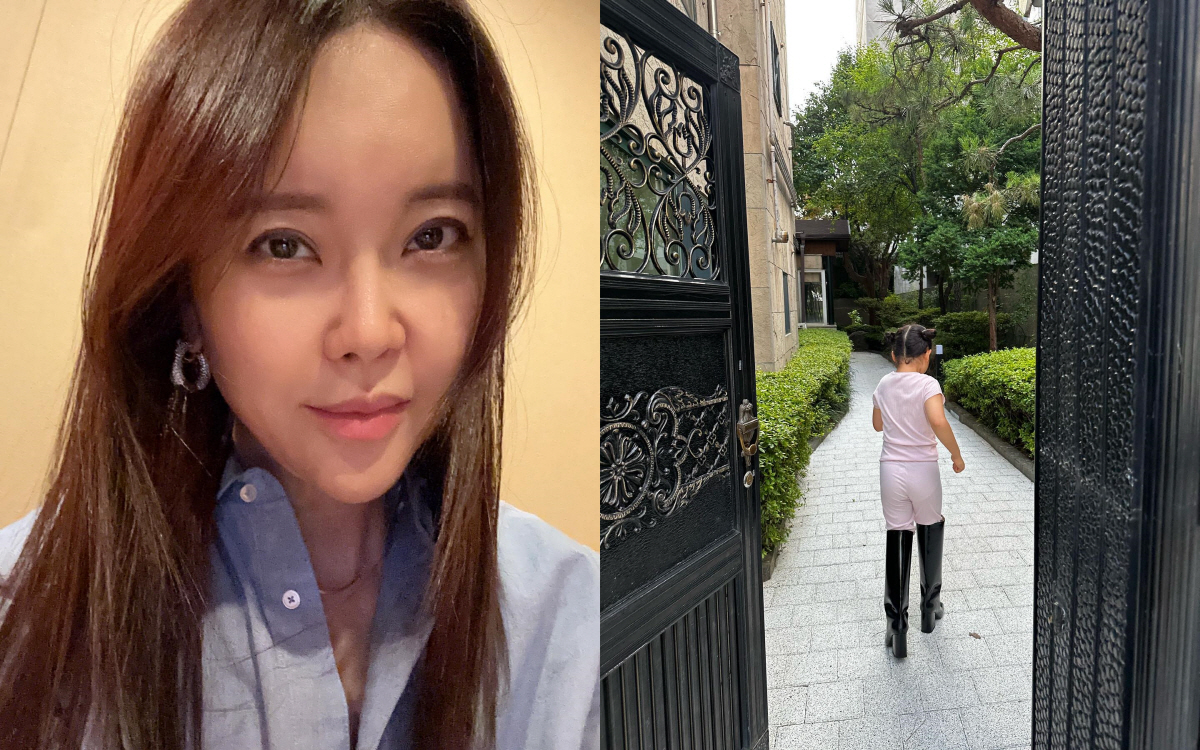 백지영♥정석원 7세 딸, 엄마 롱부츠 신고 "딱 맞아"..시선 강탈 뒤태