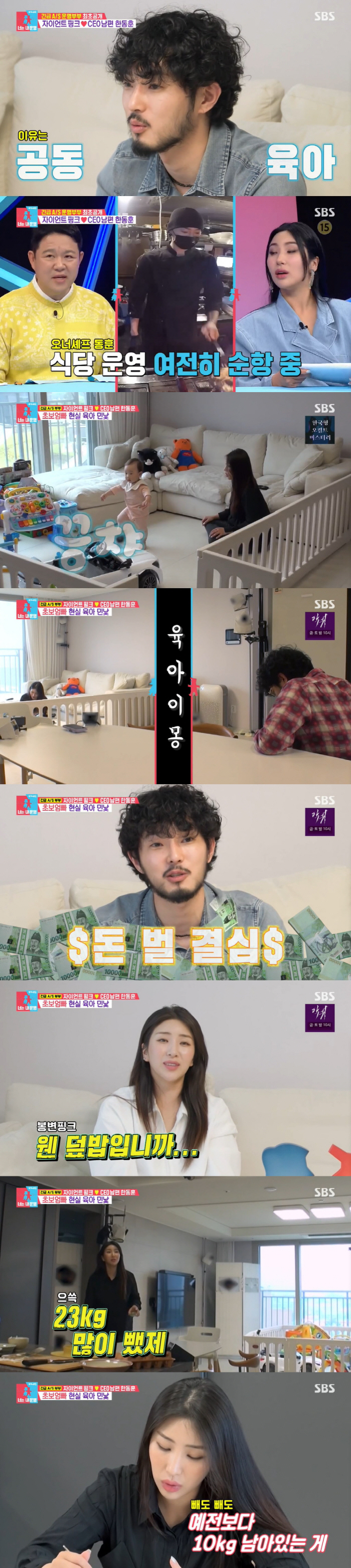 "앨범내고파"vs"덮밥 사업"....자이언트 핑크♥한동훈, 현실 육아 민…