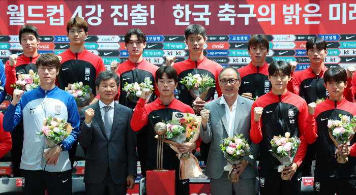KFA, ‘4강 신화’ U-20 대표팀에 1인당 포상금 '1500만원'