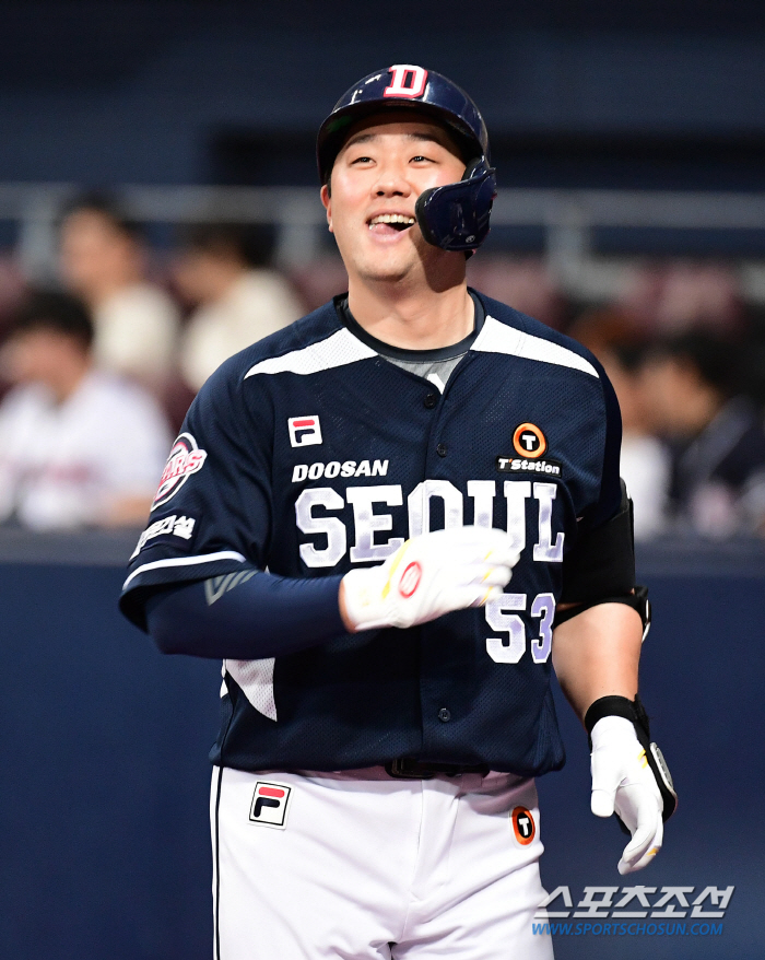 '2:0→2:2→4:2' 양석환 8회 120m 결승포→정철원 3연투 투혼…