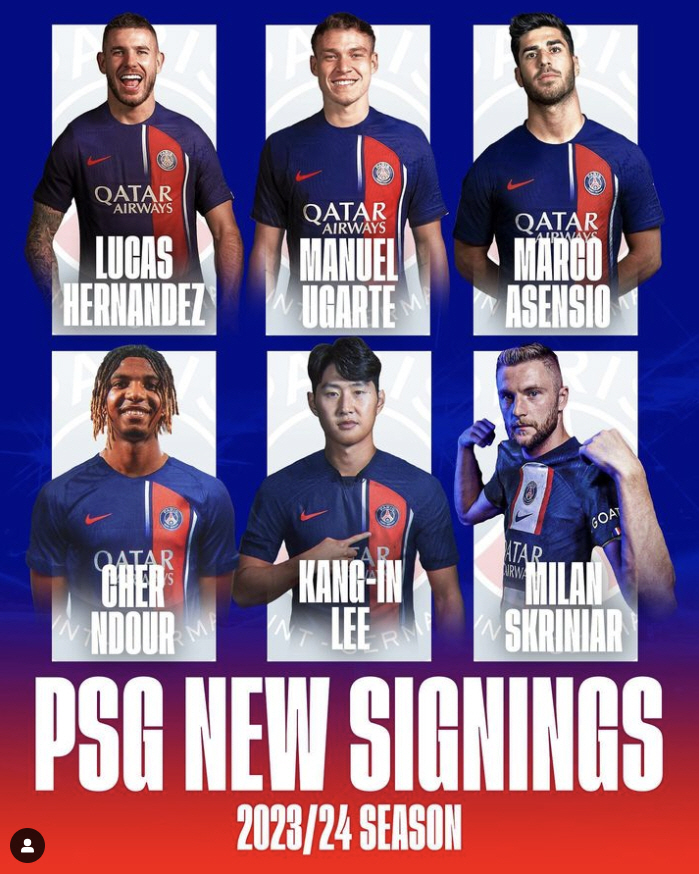 '오피셜 D-day 임박' KING 이강인 PSG 입단 코앞, '영입생 …