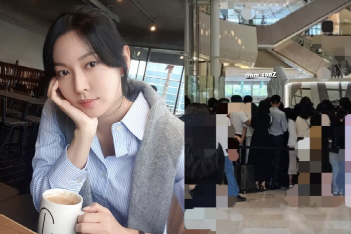 '이상우♥' 김소연, 손흥민 나타나자…수많은 인파 속 '간절한 까치발'