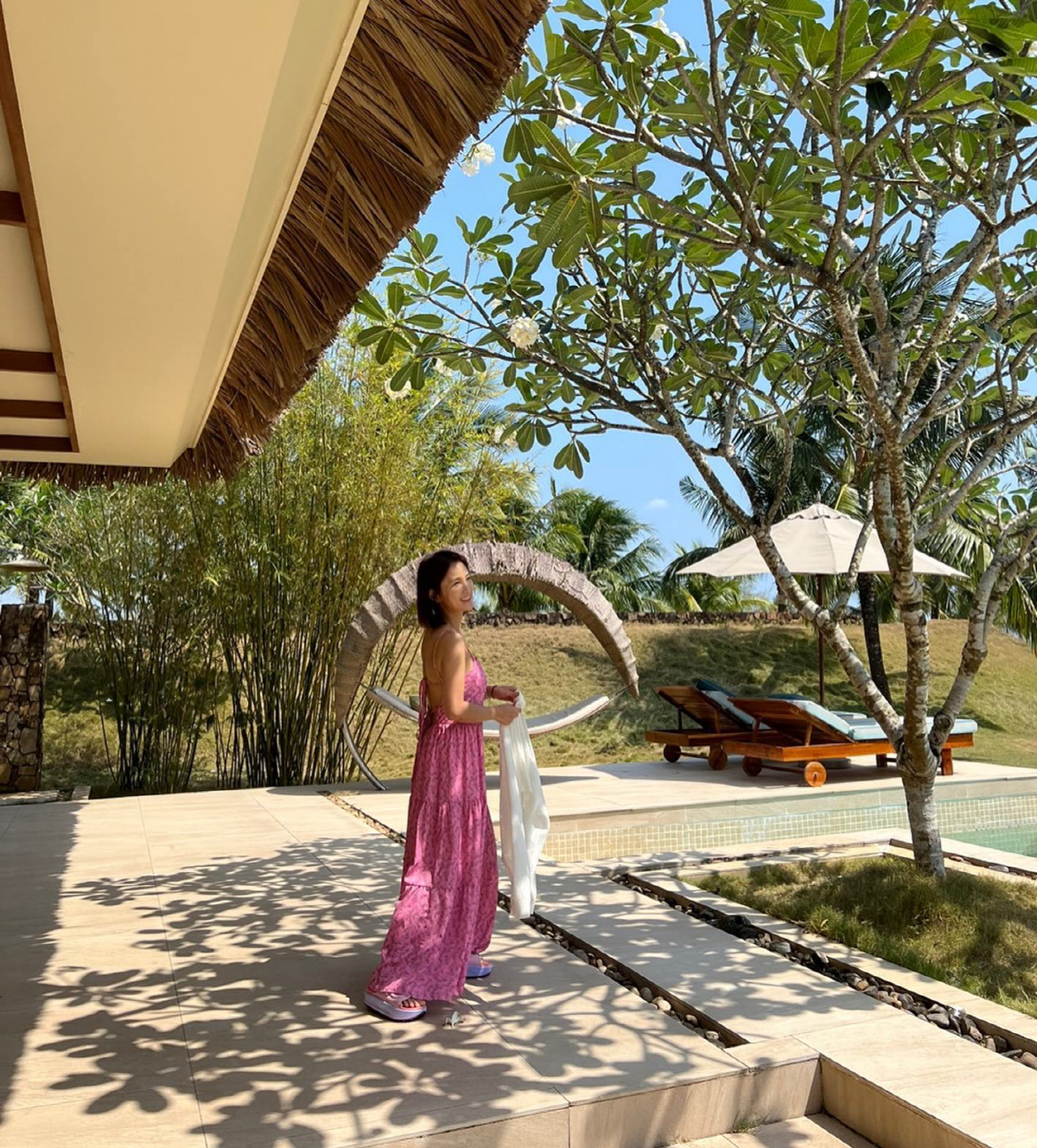 '김준호♥' 김지민, 파격 뒤태 노출의상 '남친 화나겠네'