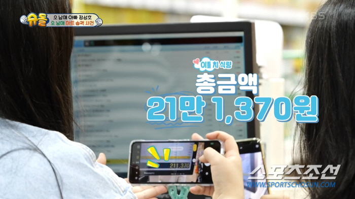 '5남매 아빠' 정성호, 이틀치 장 봤는데 21만원…'냉장고 7대'에 하…
