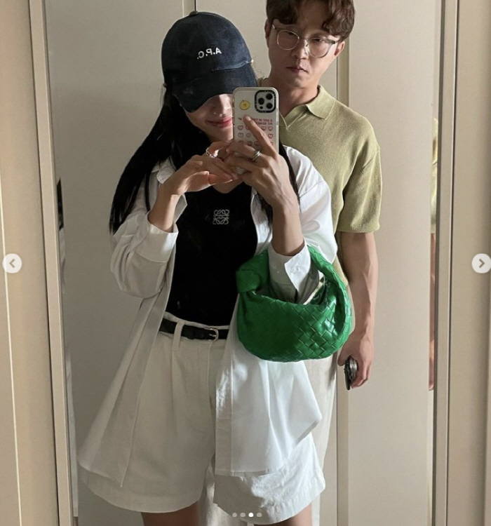 박성광♥이솔이, '꿀 뚝뚝' 취중 애정행각 포착 "도촬 사진"