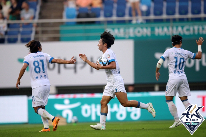 '대혈투' 대전-수원, 난타전 끝에 2대2 무승부 '대전 6위-수원 최하…
