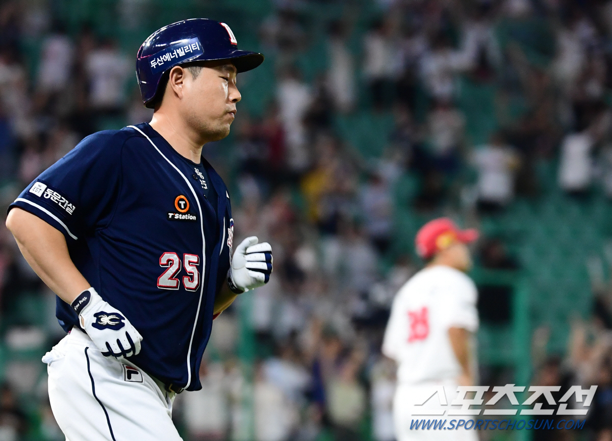 이적생 역전타→양의지 쐐기포, 미라클 두산! 1853일만에 기적의 9연승…