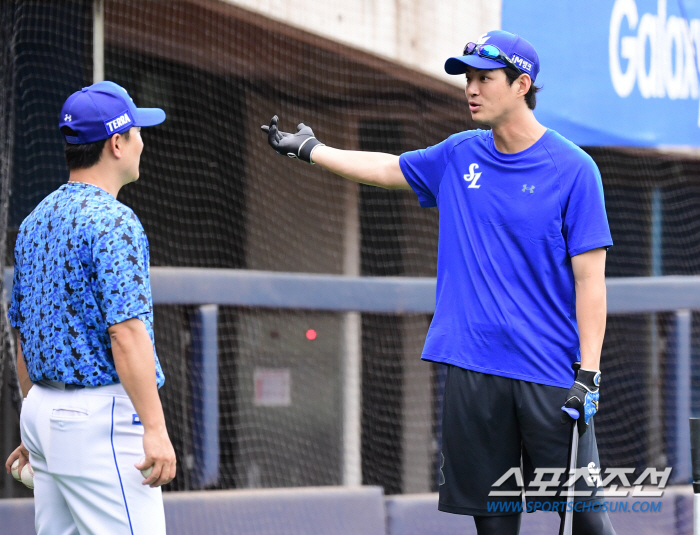 "한 경기라도 더…" 구자욱에게는 '비'가 간절했다