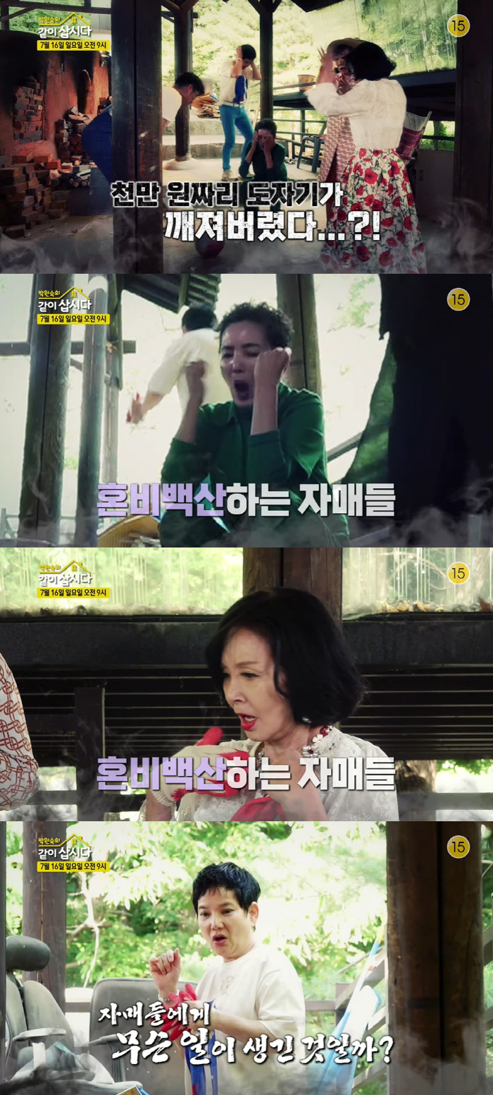 “쨍그랑!” 깨져버린 천만 원짜리 도자기..자매들 혼비백산 (같이삽시다)