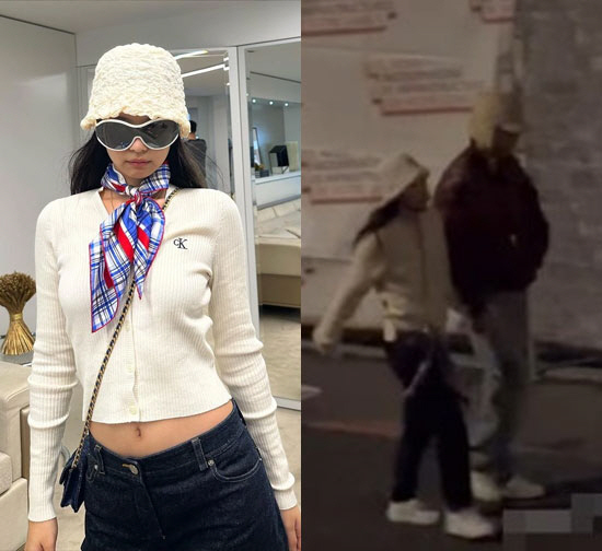 제니, ♥뷔와 파리 데이트 사진 '박제'…과감한 열애설 셀프 소환