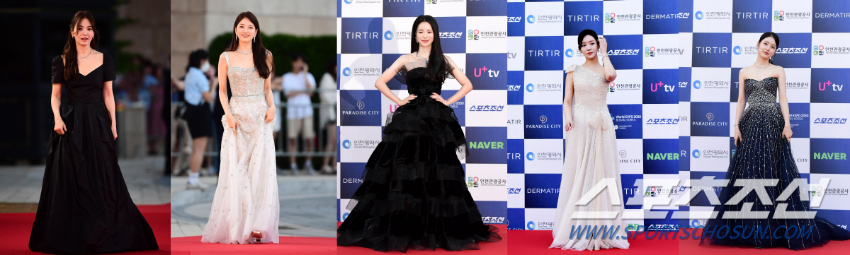 [제2회BSA] '클래식' 송혜교·'반전' 윤아·'파격노출' 가비…드레스…