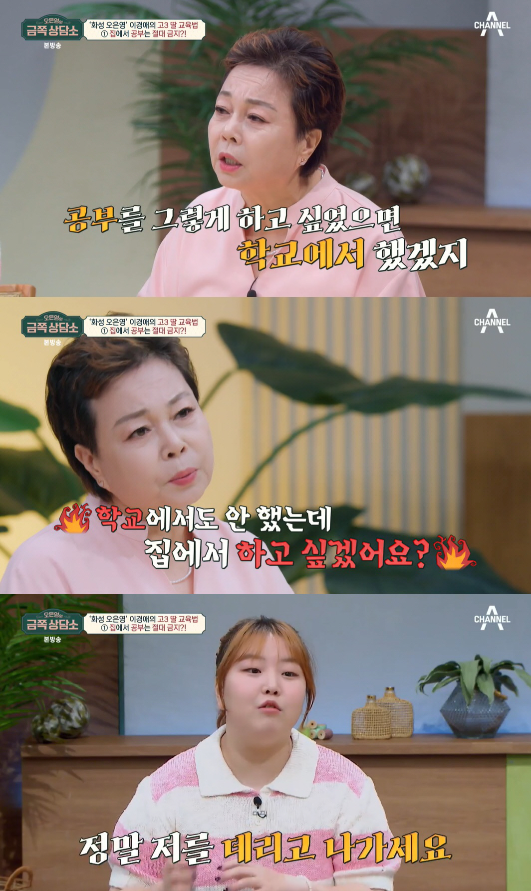 이경애 "고3 딸 공부 금지시켜, 일부러 데리고 나간다" ('금쪽상담소'…