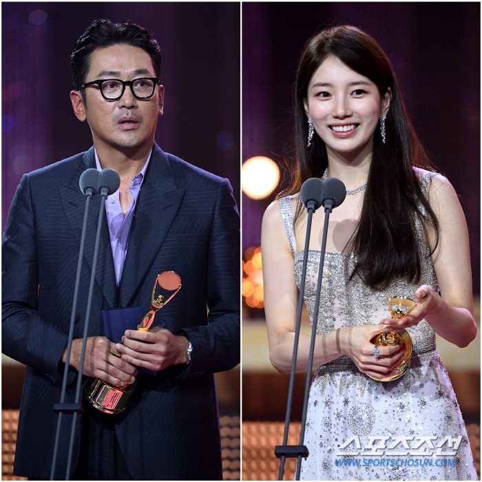 [제2회 BSA] 첫 '청룡' 연기상 한풀이..하정우·수지, 남녀주연상의…