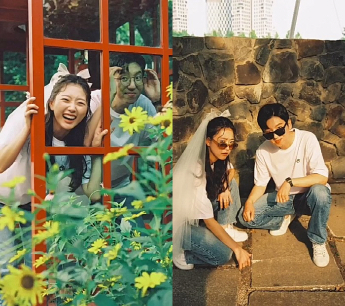 "웨딩화보도 힙하게"…9기 영숙♥광수, 청바지에 흰티 차림 "독특 광수 …