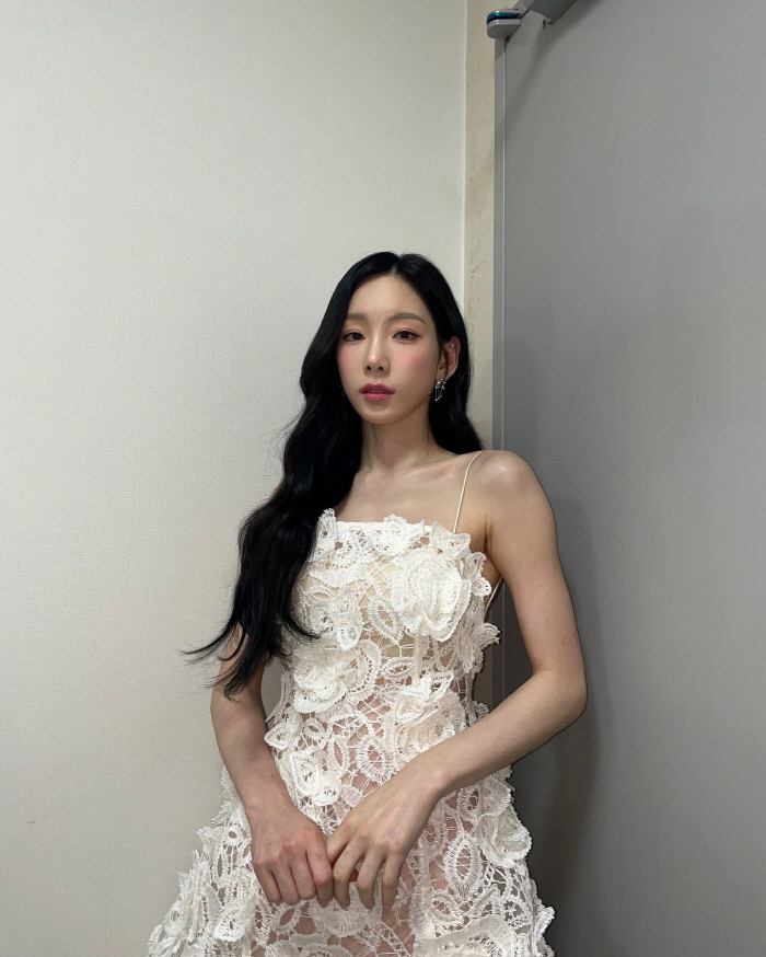 "정말 너무 女神이다"…태연, 뭘입어도 '착붙' 드레스 자태