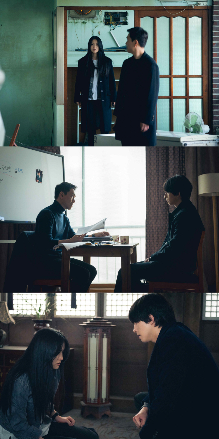'악귀' 종영까지 단 2회..김태리X오정세X홍경 공조→악귀 향이 폭주 막…