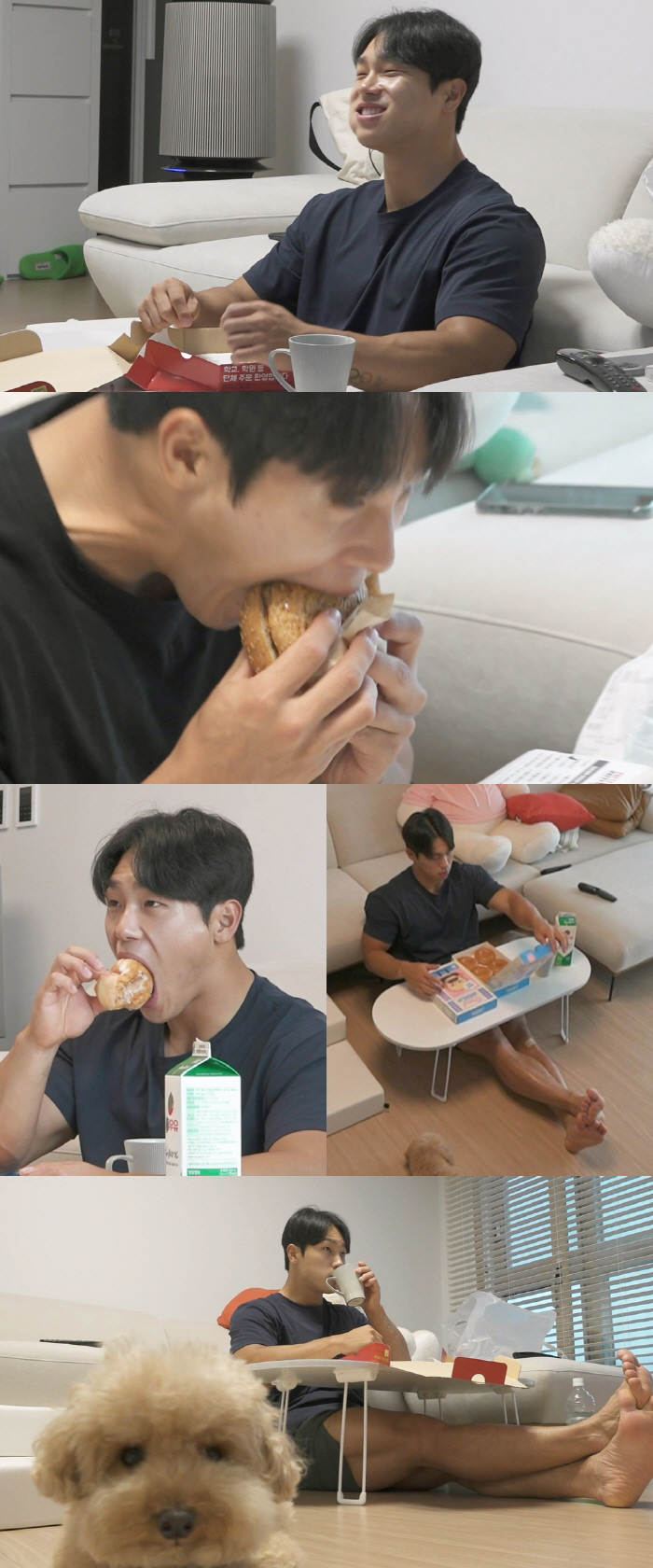 윤성빈, 최대 허용 몸무게 93kg인데...'햄버거·피자·도넛' 치팅 먹…