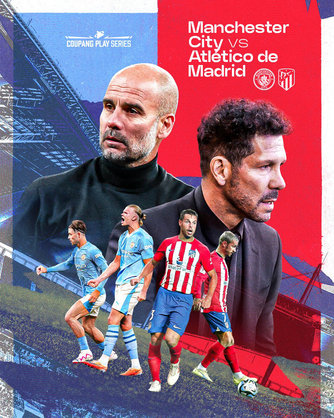 [현장라인업]홀란이 상암에 떴다! 맨시티-아틀레티코 선발명단 발표…KDB…